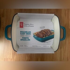 Brand New Enameled Cast Iron Roaster